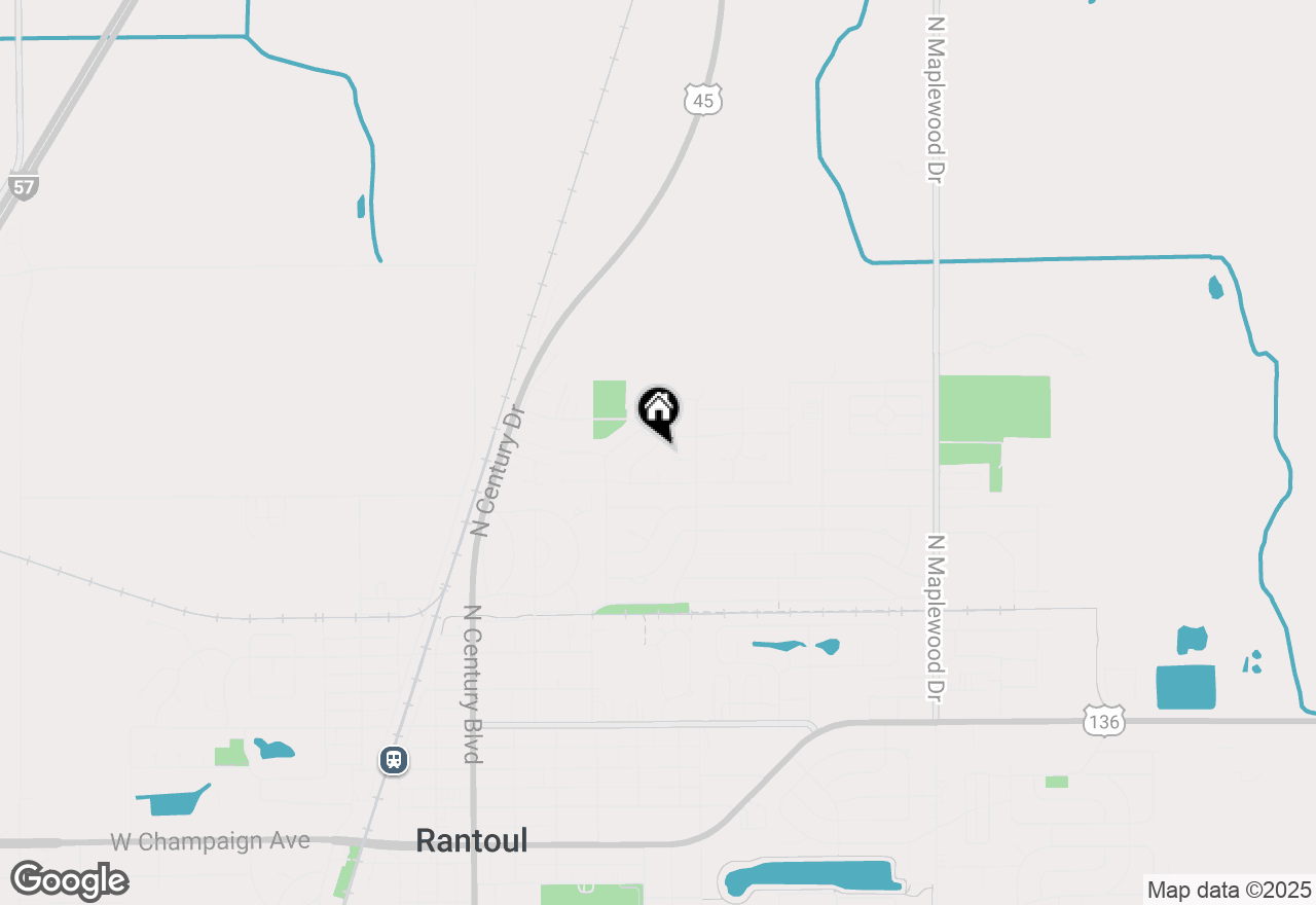 Map of 1038 Ruth Crane Drive, Rantoul, IL 61866