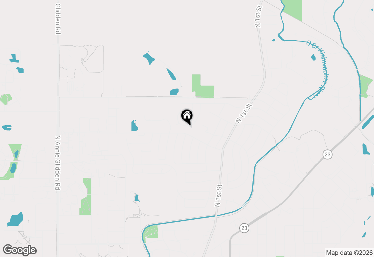 Map of 1752 Tallmeadow Drive, Dekalb, IL 60115