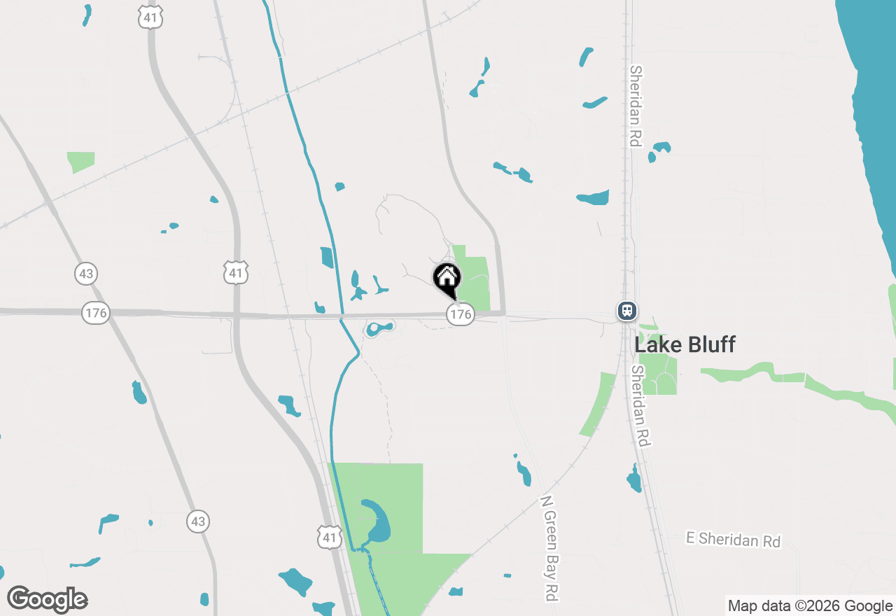Map of 2 Eva Terrace, Lake Bluff, IL 60044