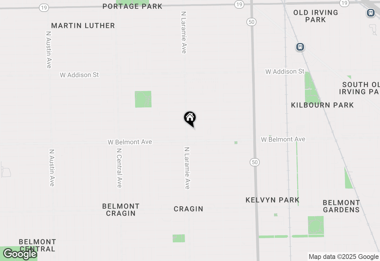 Map of 5148 W Melrose Street, Chicago, IL 60641