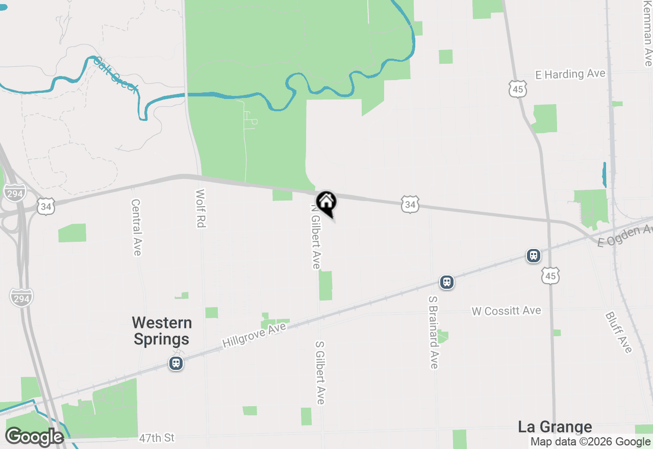 Map of (Address confidential), La Grange, Illinois 60525