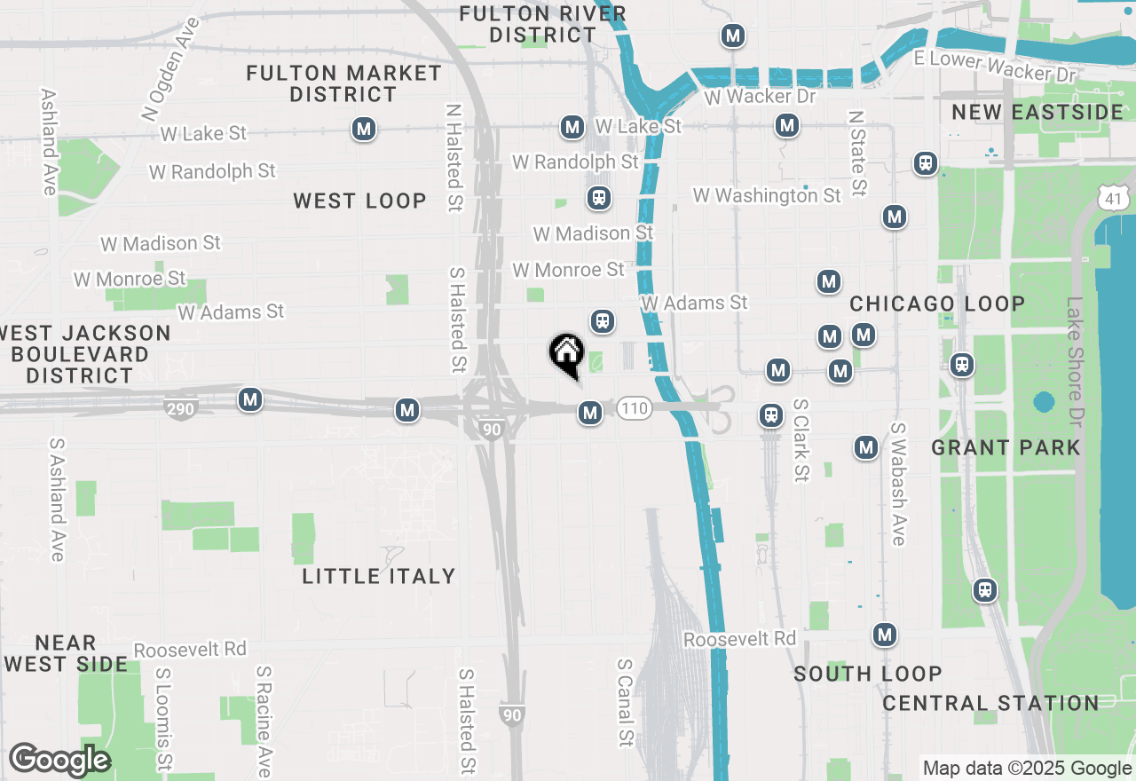 Map of 417 S Jefferson Street #108B, Chicago, IL 60607