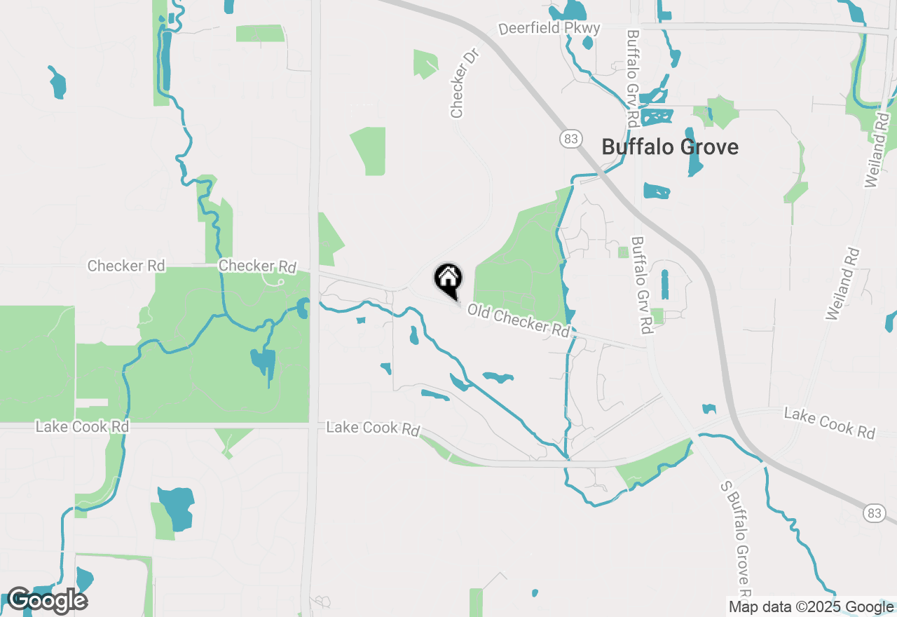 Map of 872 Old Checker Road, Buffalo Grove, IL 60089