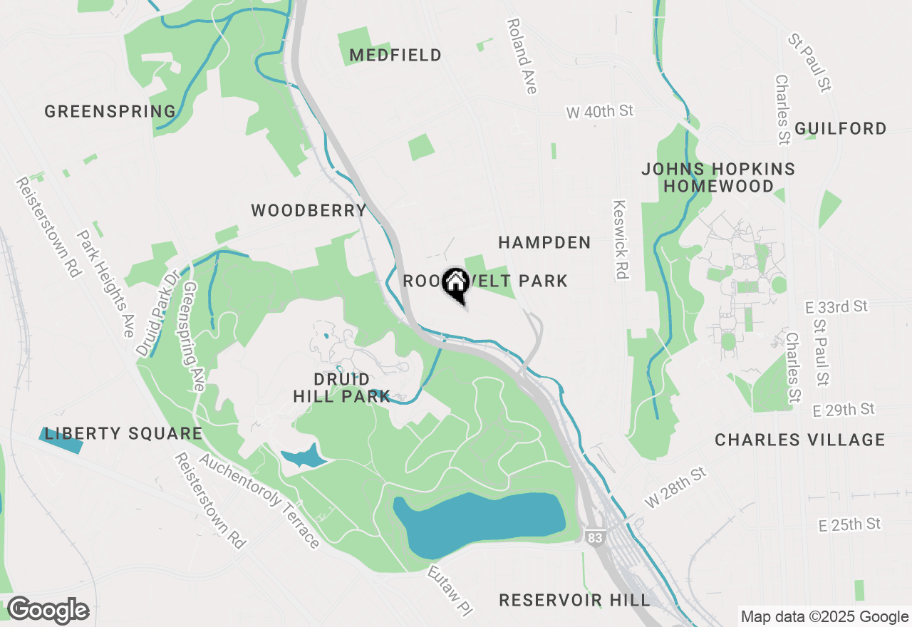 Map of 1428 Mill Race Road, Baltimore, MD 21211