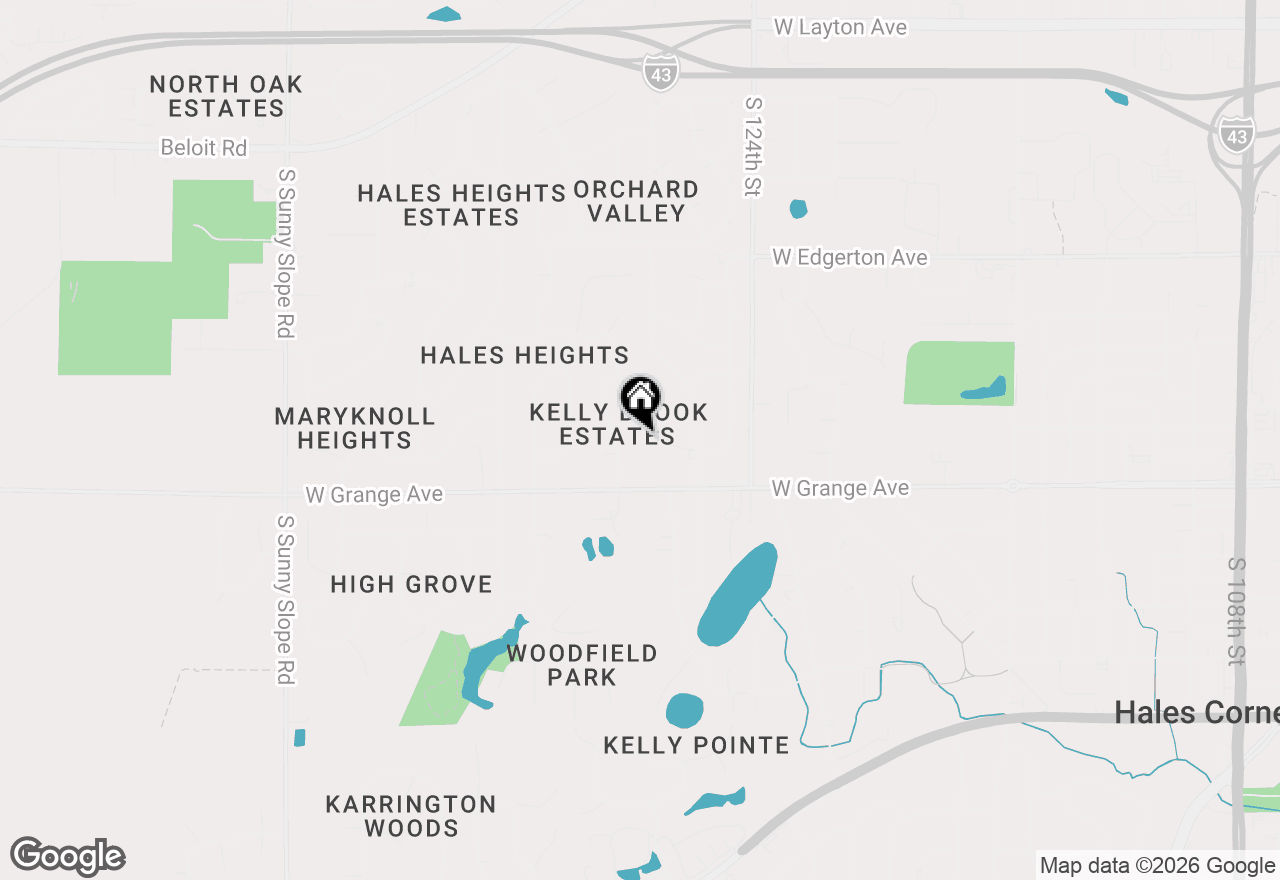 Map of 12725 W Nicolet Ave, New Berlin, WI 53151