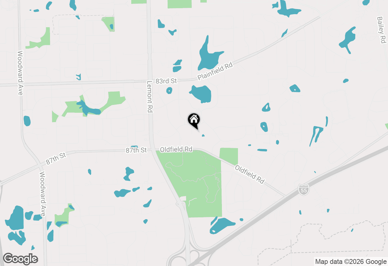Map of 8607 W Main Street, Downers Grove, IL 60516