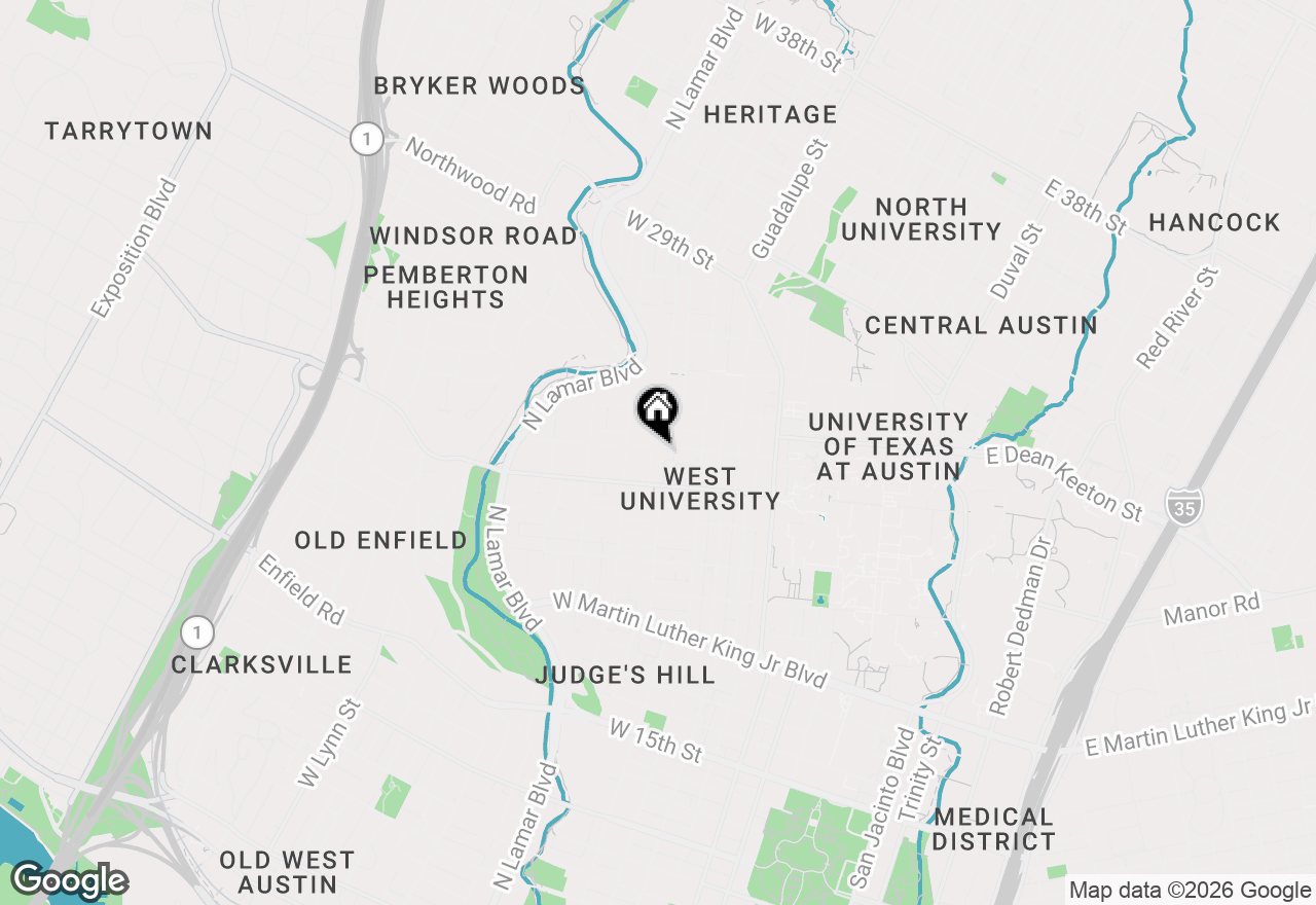 Map of 807 W 25th St #307, Austin, TX 78705