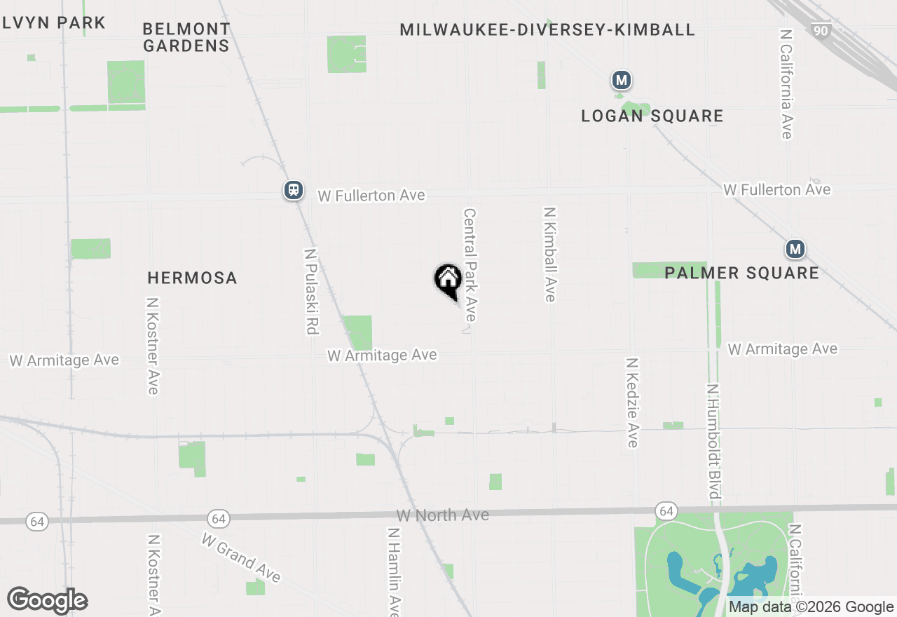 Map of 3634 W Dickens Avenue, Chicago, IL 60647