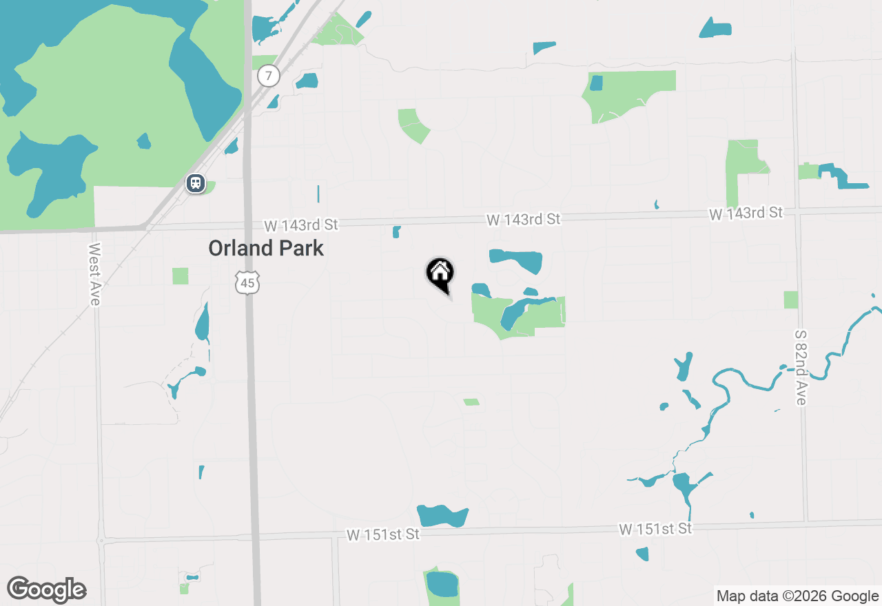 Map of 9110 Caddy Court, Orland Park, IL 60462