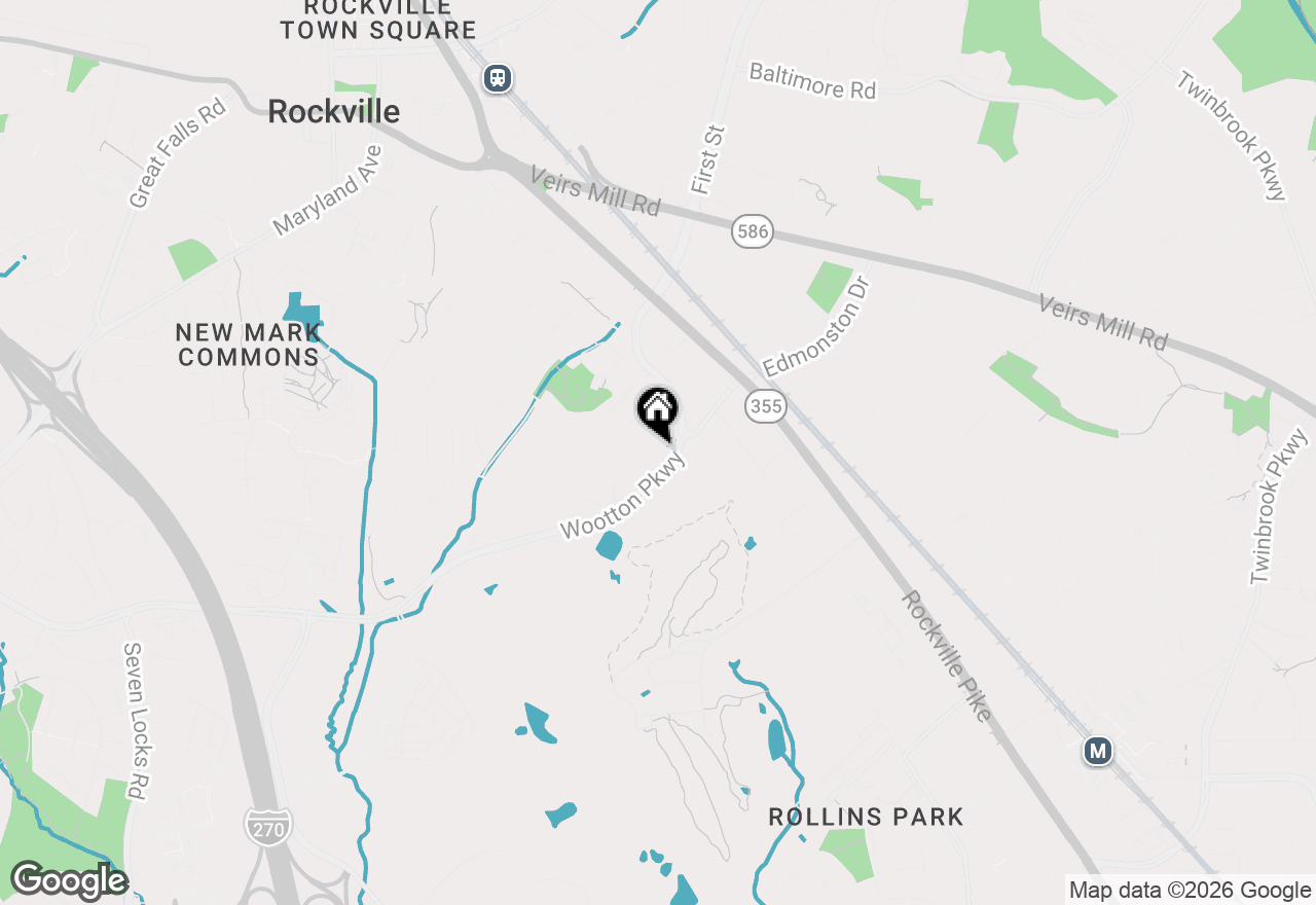 Map of 210 Hardy Place, Rockville, MD 20852