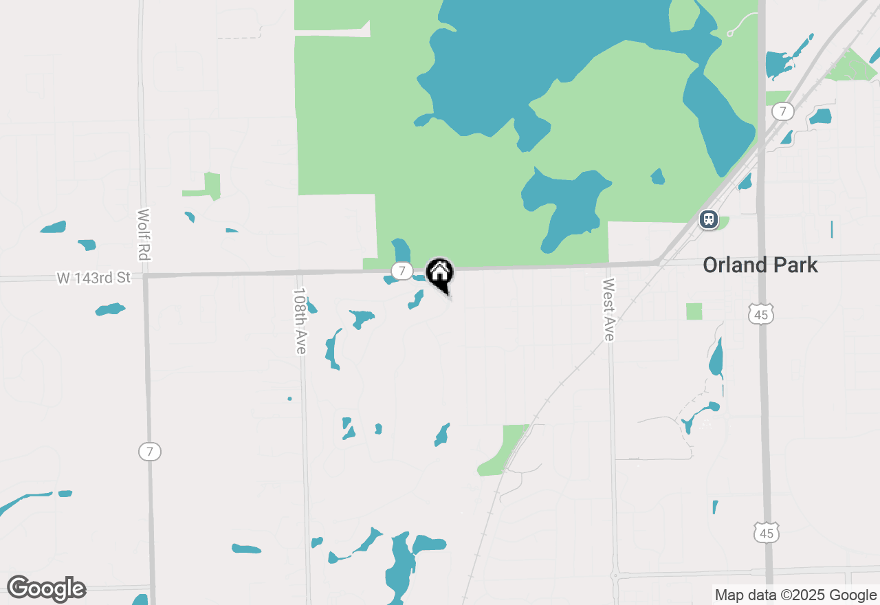 Map of 14352 Crystal Tree Drive, Orland Park, IL 60462