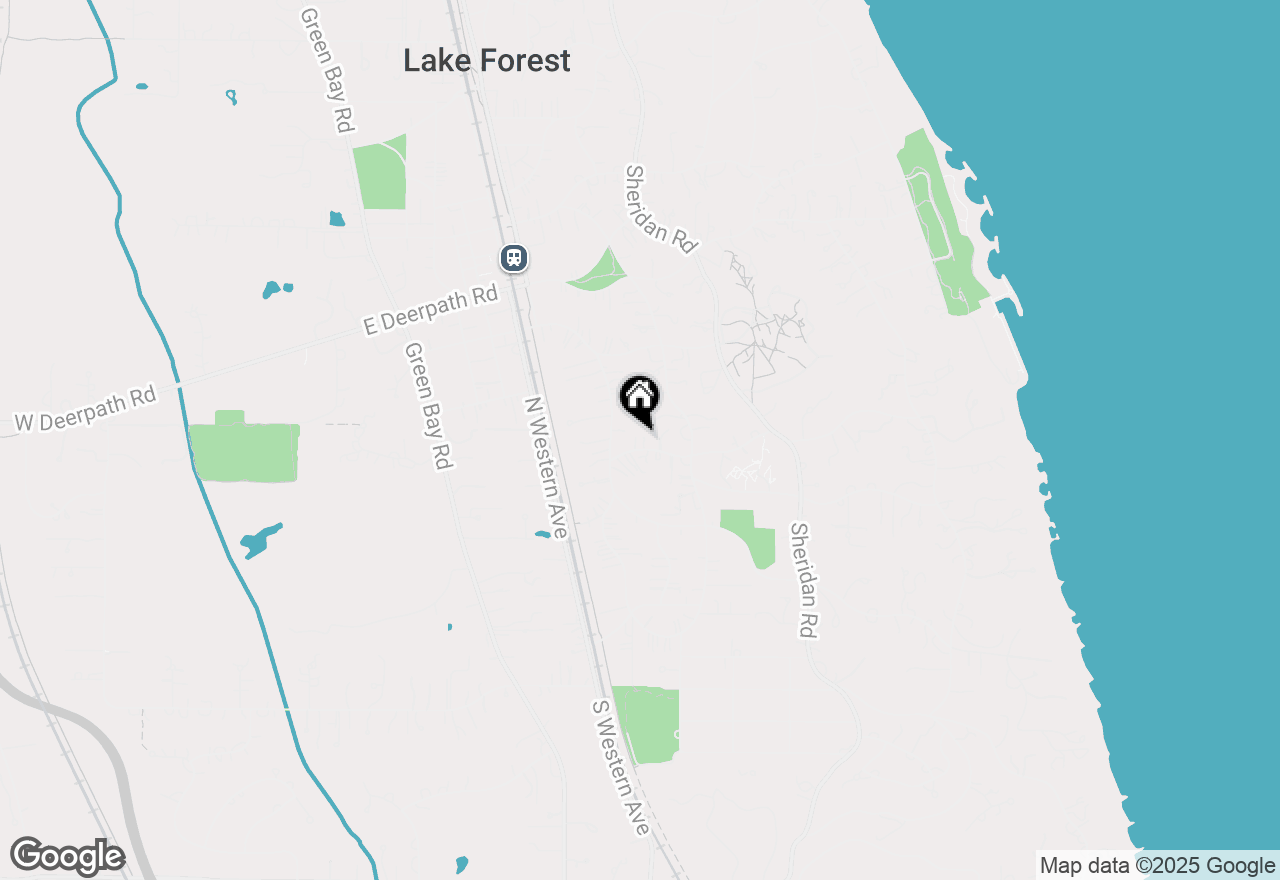 Map of 550 Rosemary Road, Lake Forest, IL 60045