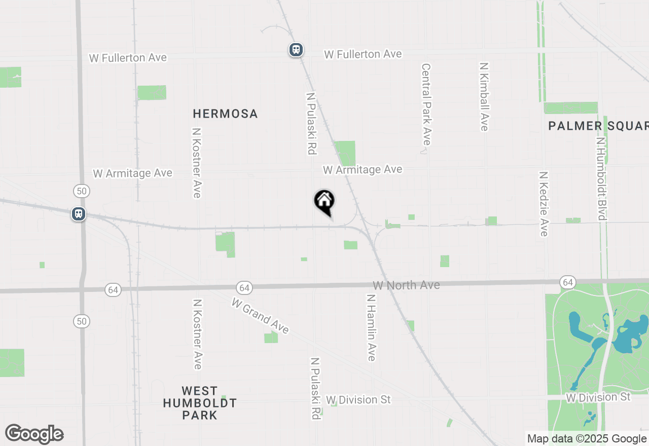 Map of 1804 N Harding Avenue, Chicago, IL 60647