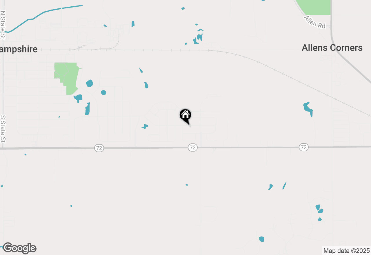 Map of 1025 Tuscany Trail, Hampshire, IL 60140