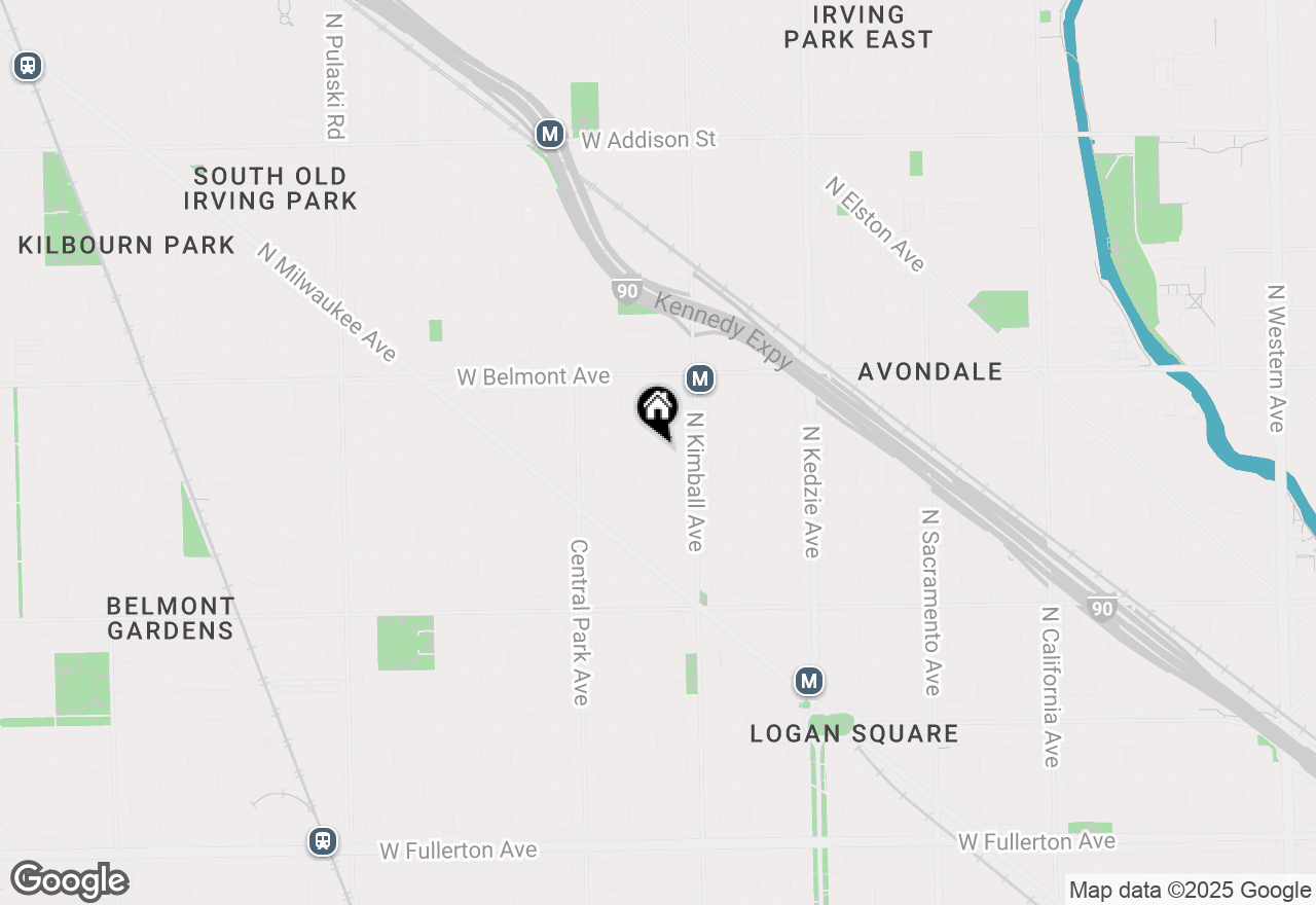 Map of 3036 N Gresham Avenue, Chicago, IL 60618
