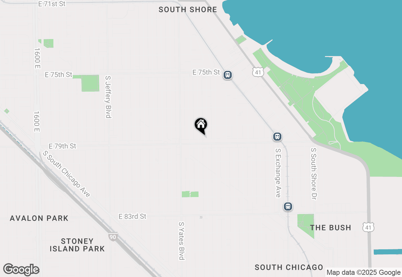 Map of 7841 S Essex Avenue #2N, Chicago, IL 60649