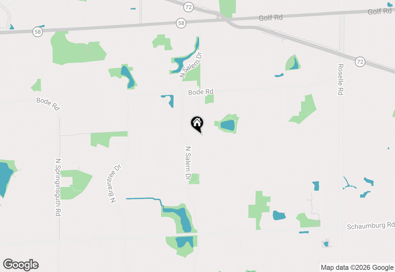 Map of 74 Marcel Lane, Schaumburg, IL 60194