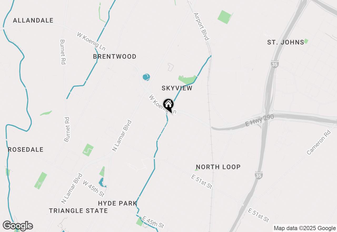 Map of 305 W 55 1/2 St #A, Austin, TX 78751