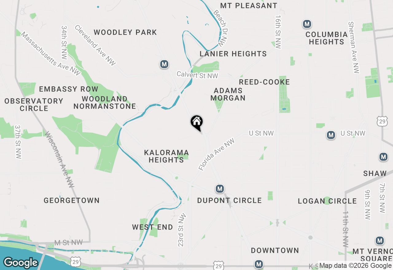 Map of 2123 California Street Nw #F1, Washington, DC 20008