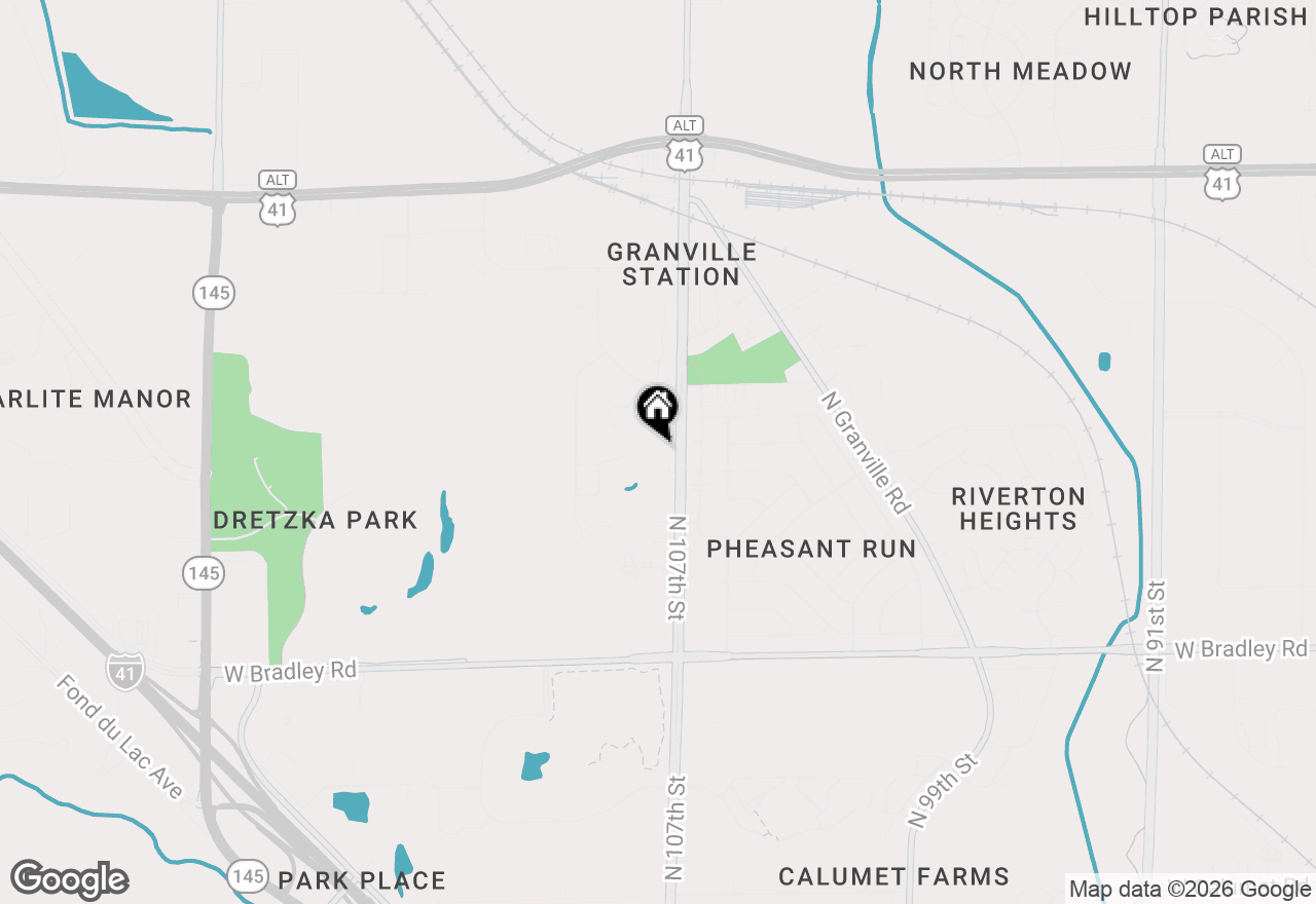 Map of 8309 N 107th St #A, Milwaukee, WI 53224