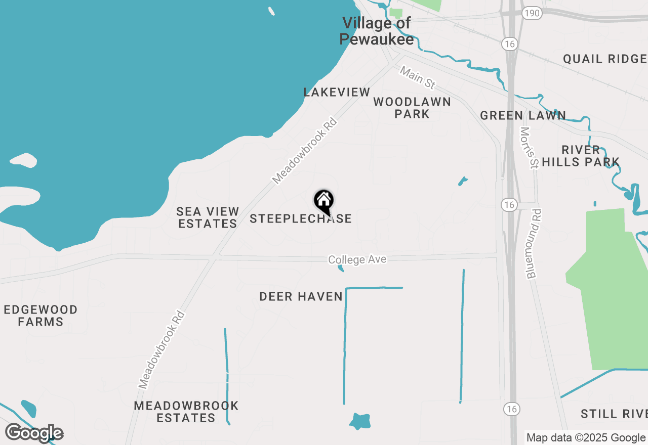 Map of W261N2830 Woodburne Ct, Pewaukee, WI 53072