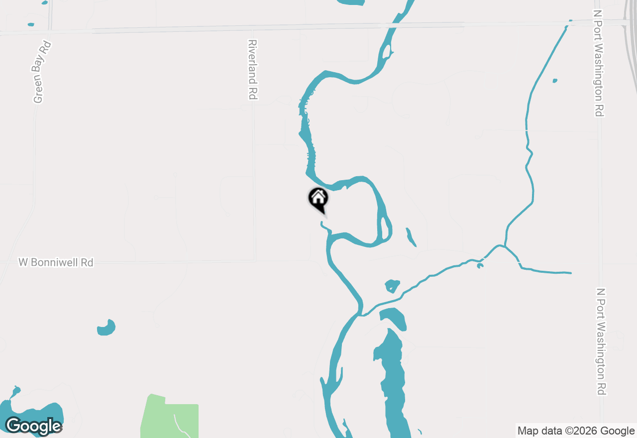 Map of 13700 N Riverland Rd, Mequon, WI 53097