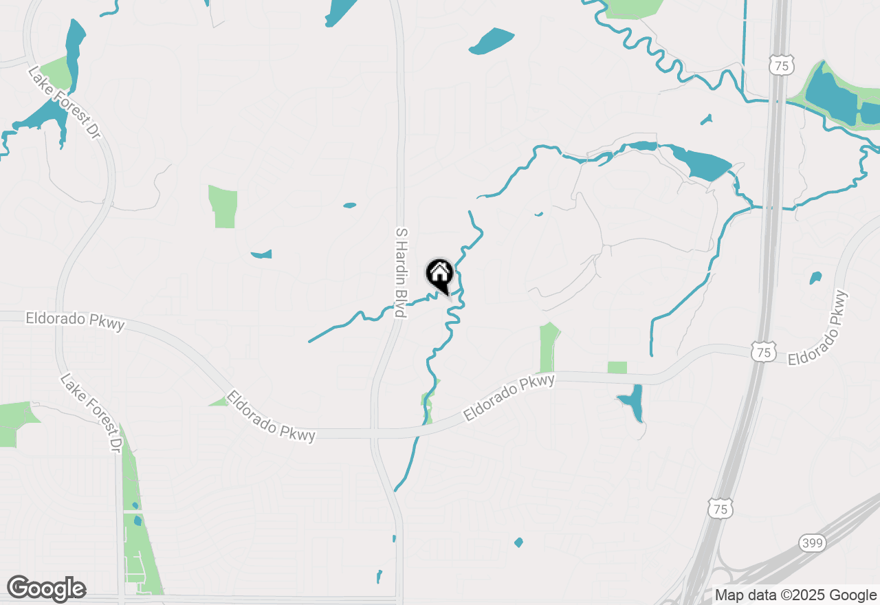 Map of 2312 Creek Ridge Drive, Mckinney, TX 75072