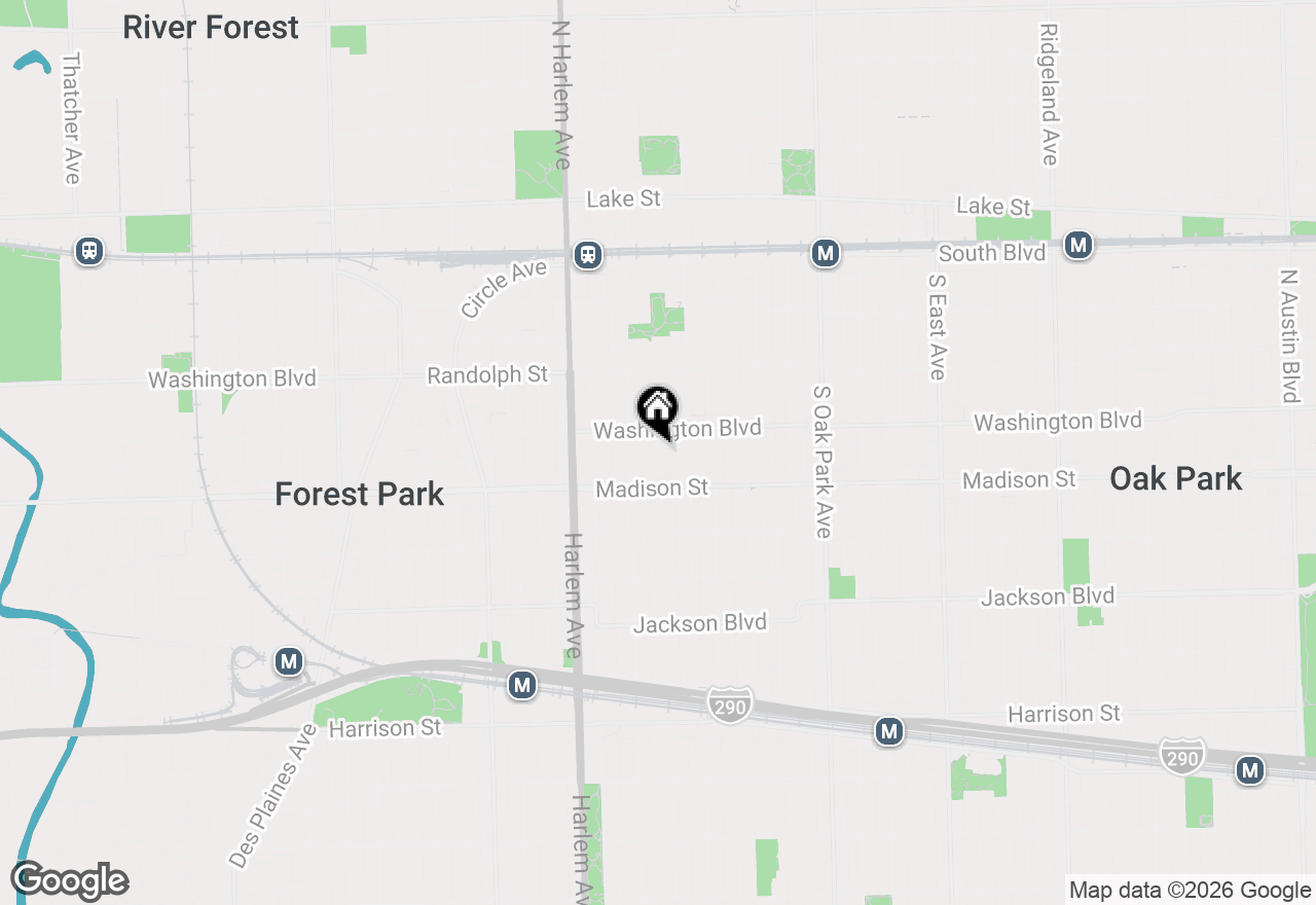 Map of 1027 Lincoln Trail, Oak Park, IL 60302
