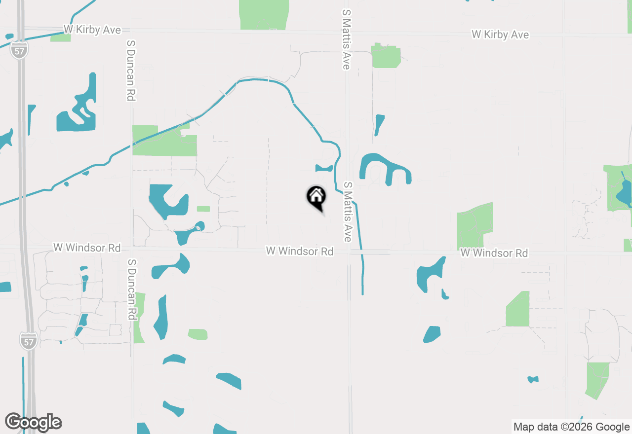 Map of 2005 Clover Court E, Champaign, IL 61821