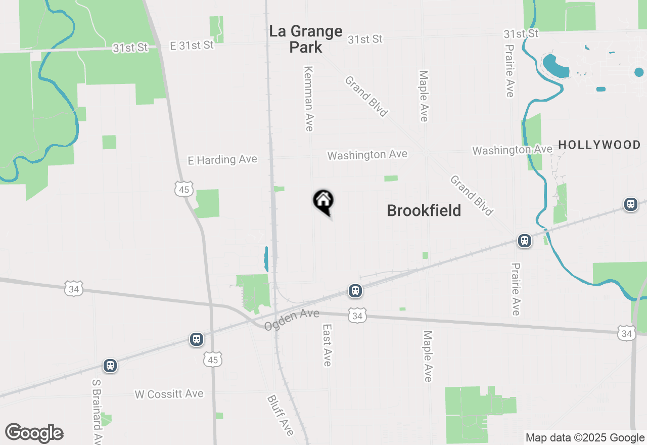 Map of 3710 Blanchan Avenue, Brookfield, IL 60513