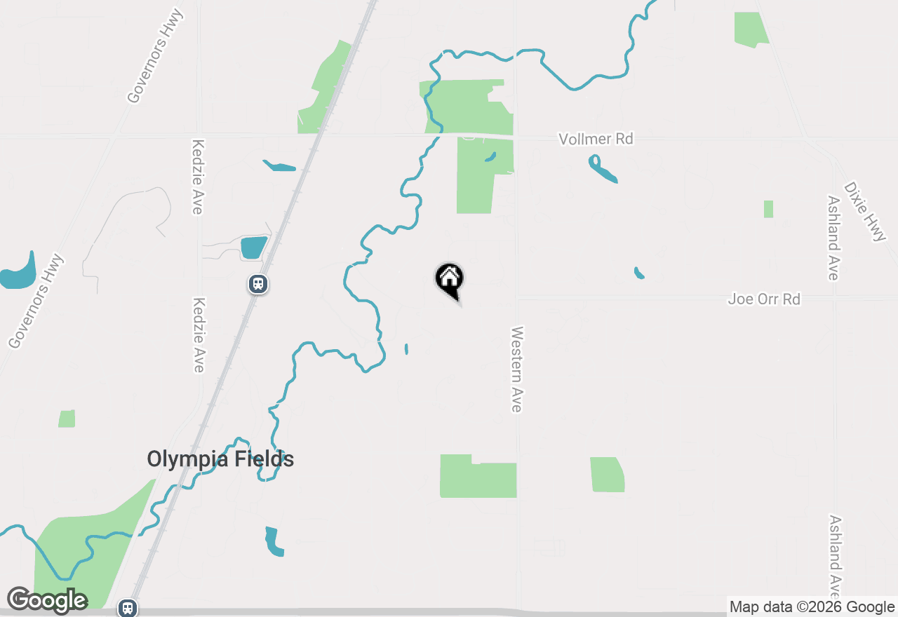 Map of 2556 Country Club Drive, Olympia Fields, IL 60461