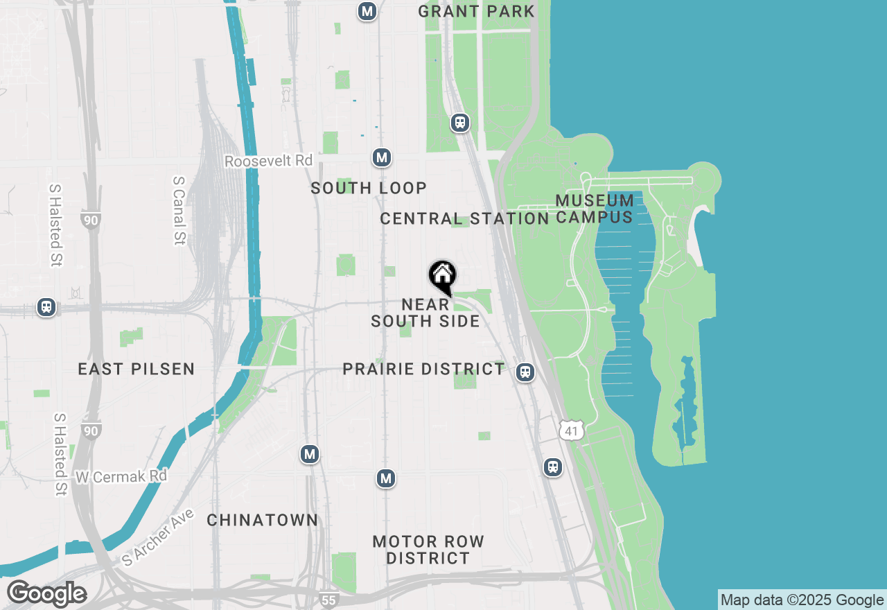 Map of 1550 S Indiana Avenue #P31, Chicago, IL 60605