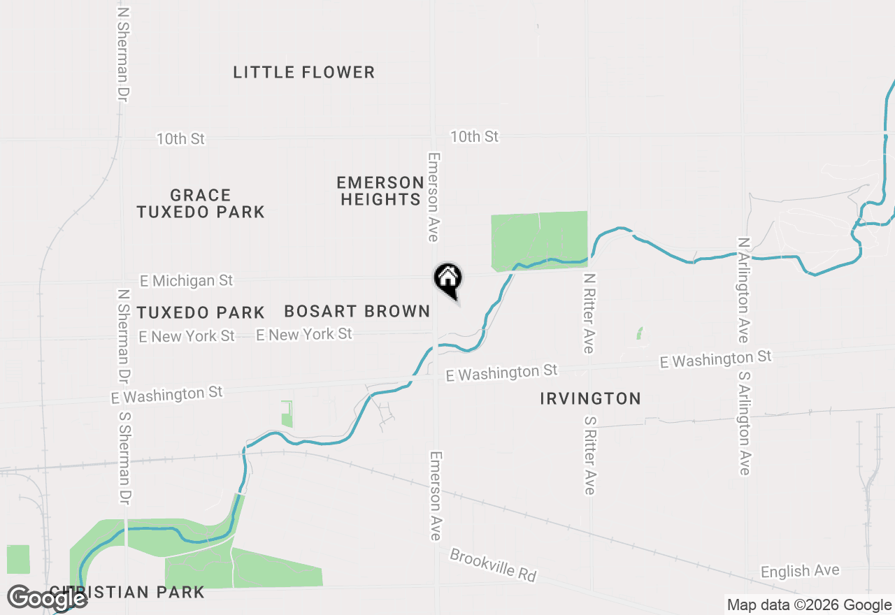 Map of 5120 Norway Drive, Indianapolis, IN 46219