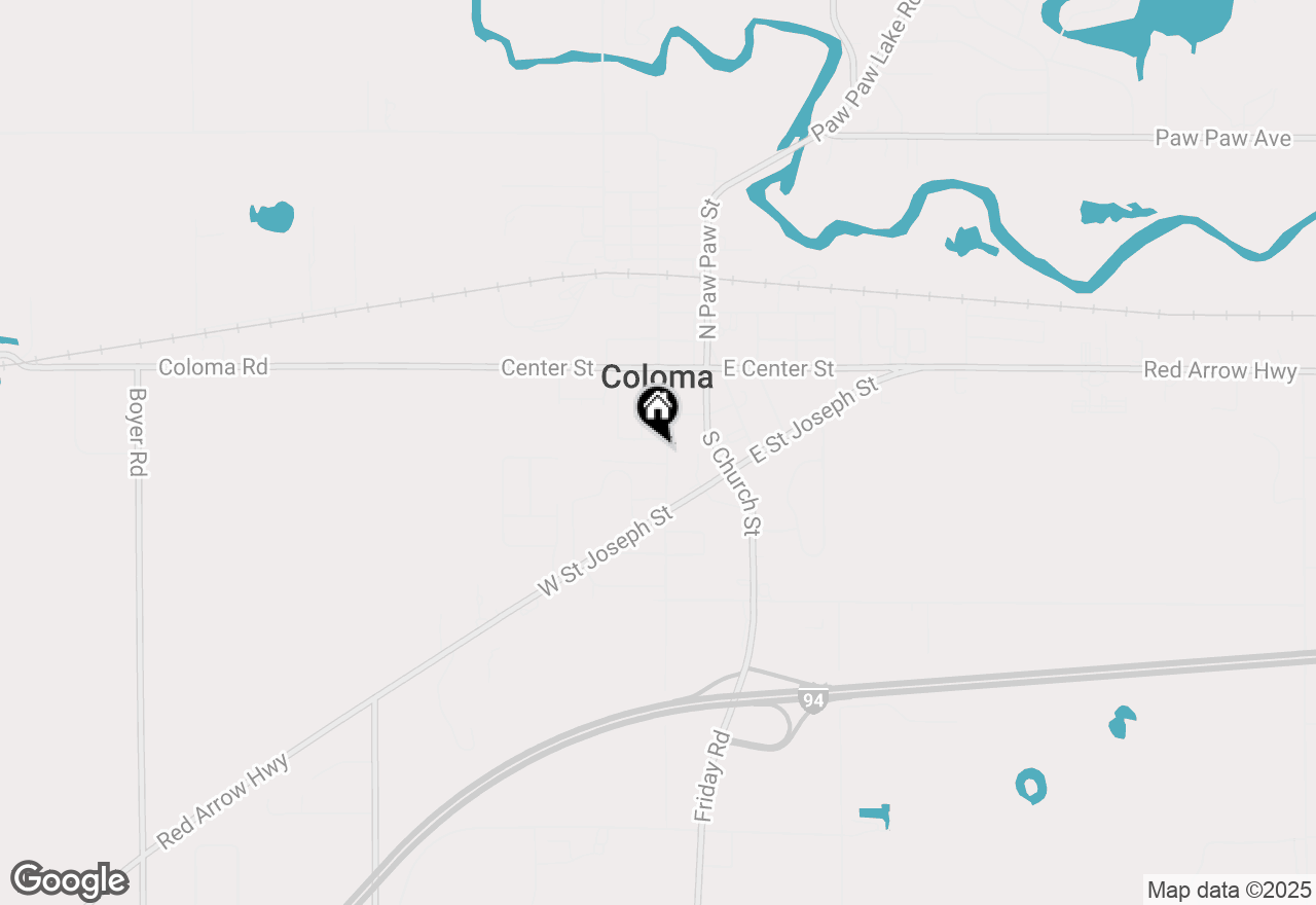Map of 224 S West Street, Coloma, MI 49038