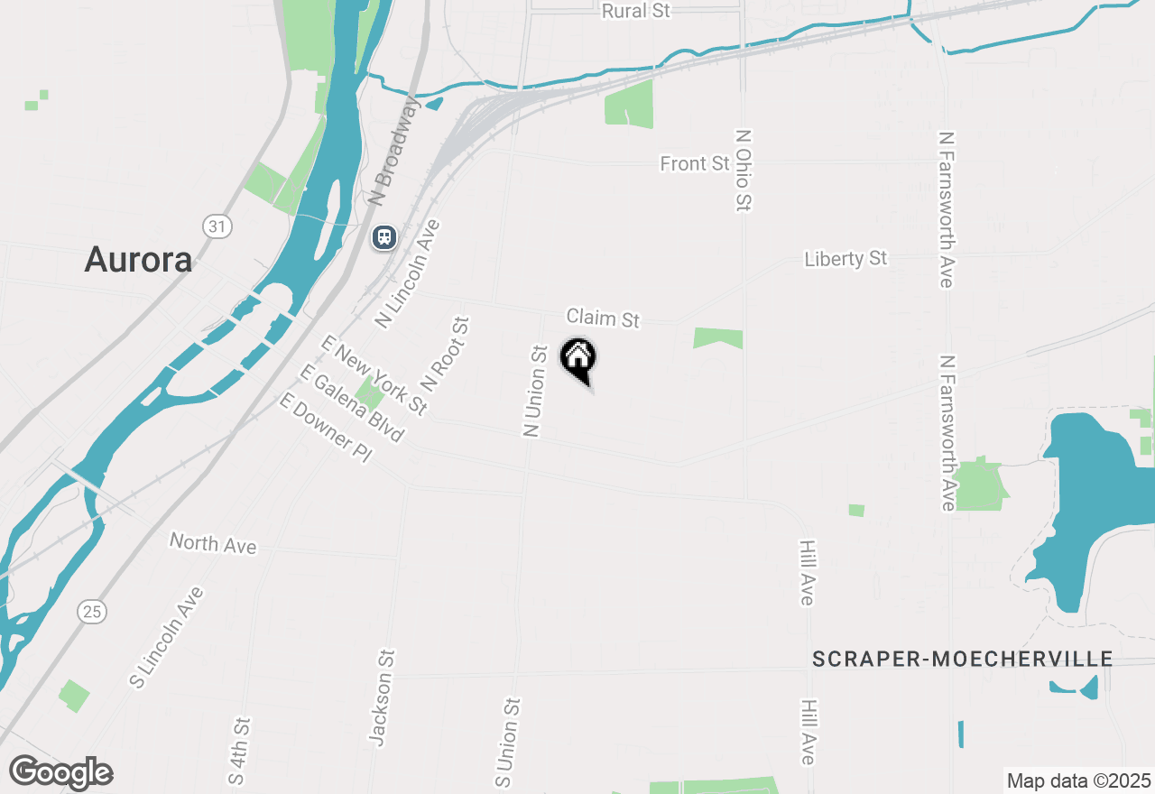 Map of 118 N State Street, Aurora, IL 60505