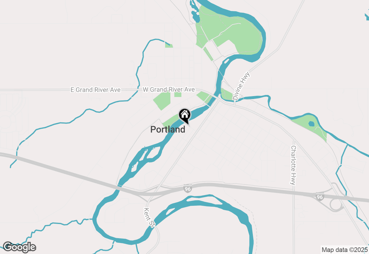 Map of 420 Riverside Drive, Portland, MI 48875