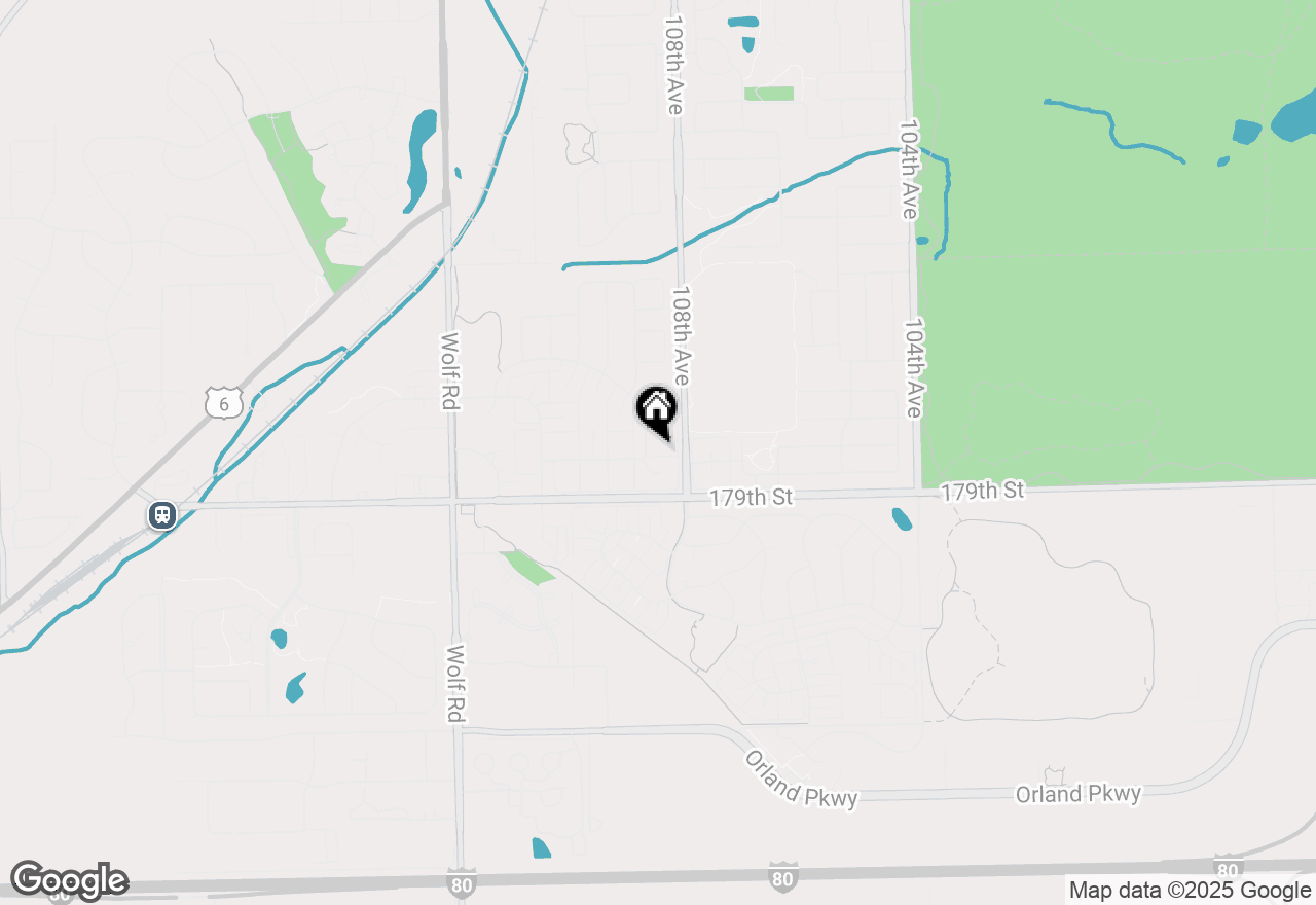 Map of 10831 Mississippi Court, Orland Park, IL 60467