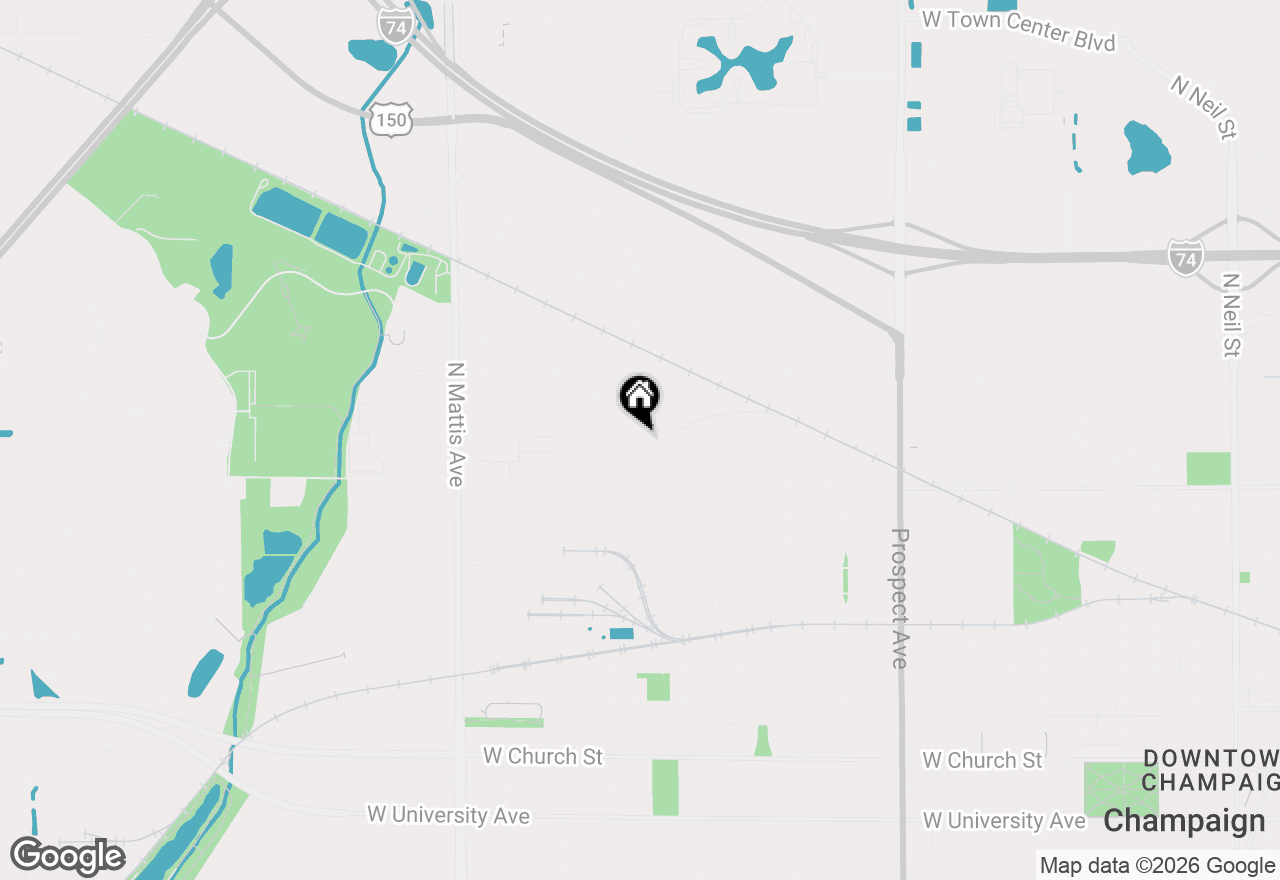 Map of 1307 Hedge Road, Champaign, IL 61821