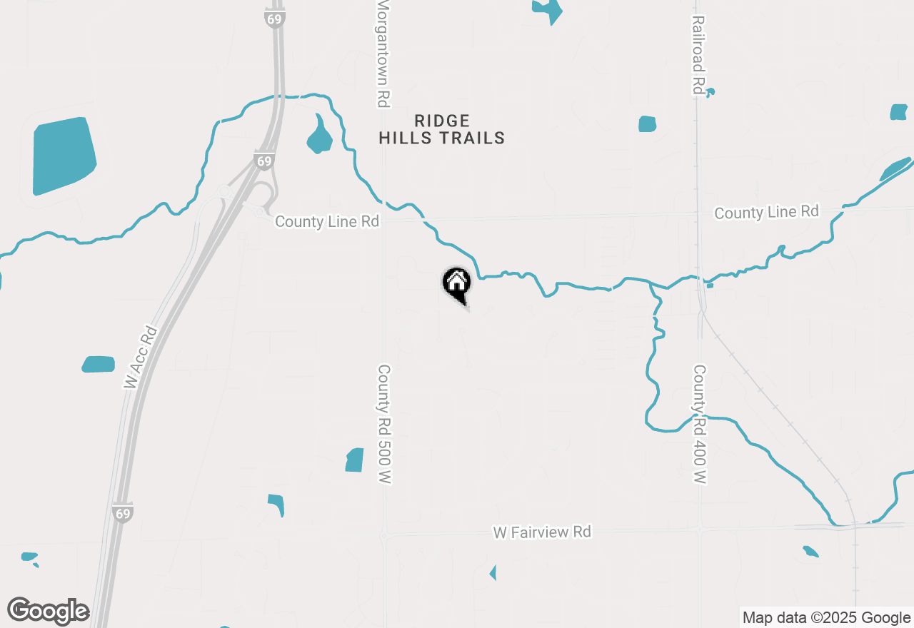 Map of 4731 Silver Springs Drive, Greenwood, IN 46142