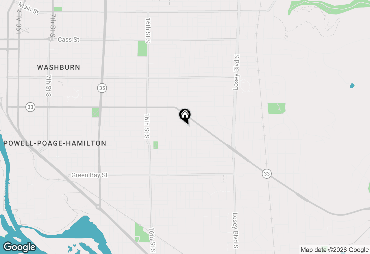 Map of 1930 Adams St, La Crosse, WI 54601