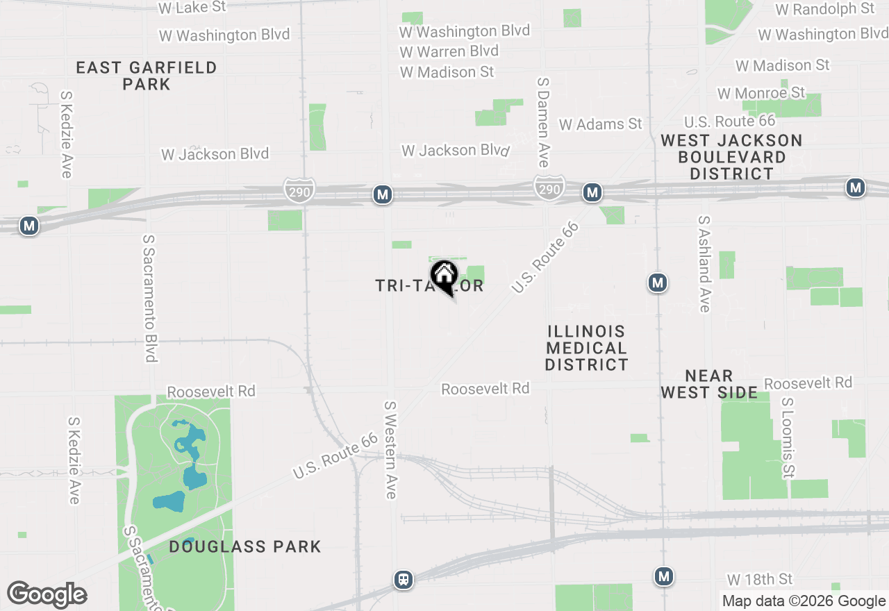 Map of 828 S Bell Avenue, Chicago, IL 60612