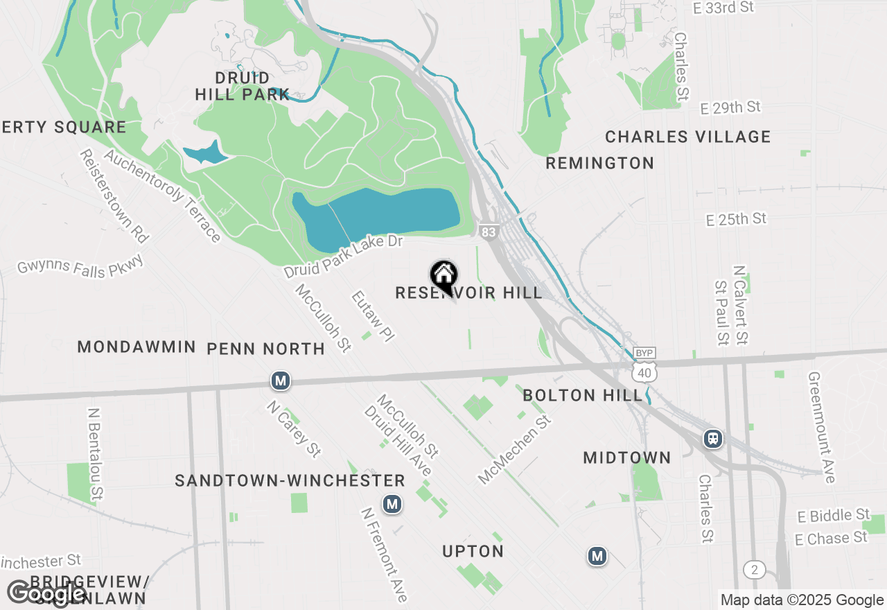 Map of 812 Newington Avenue, Baltimore, MD 21217