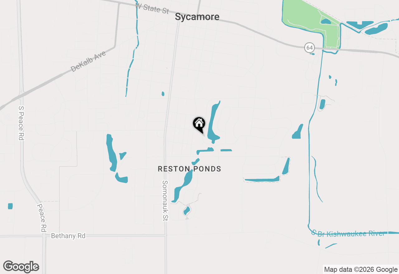 Map of 1117 Bailey Road, Sycamore, IL 60178