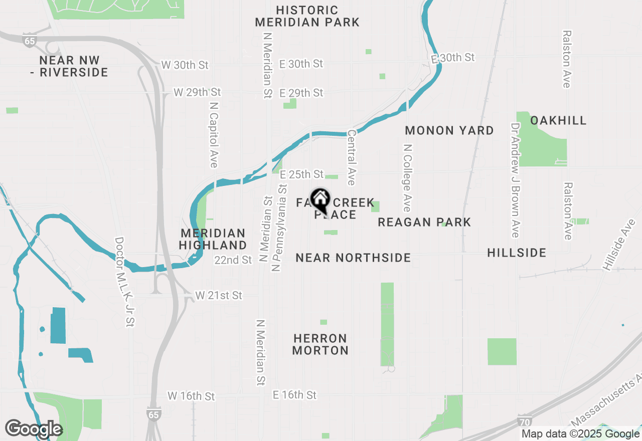 Map of 2322 N Alabama Street, Indianapolis, IN 46205