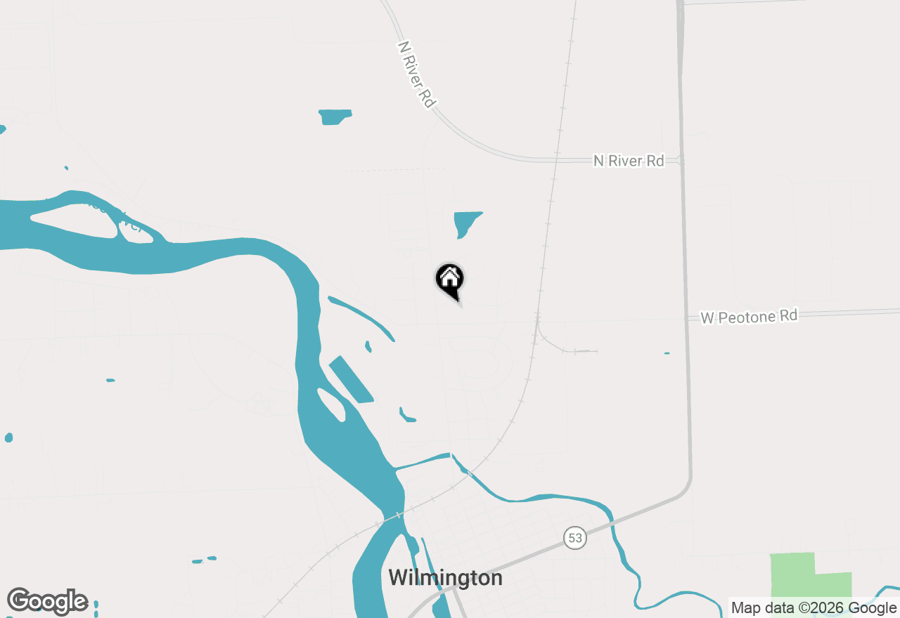 Map of (Address confidential), Wilmington, Illinois 60481