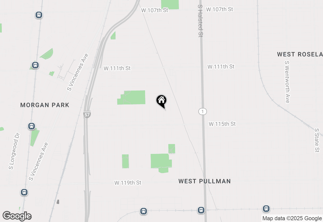 Map of 11367 S Aberdeen Street, Chicago, IL 60643