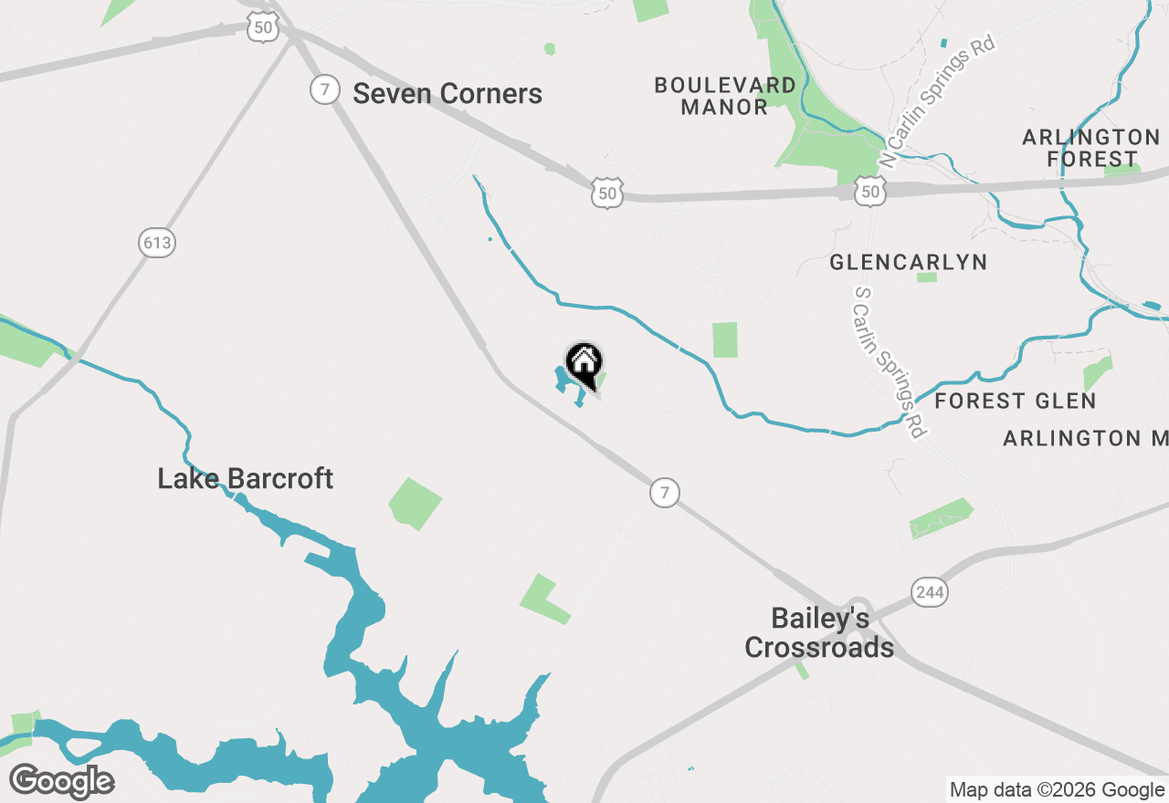 Map of 3349 Lakeside View Drive, Falls Church, VA 22041