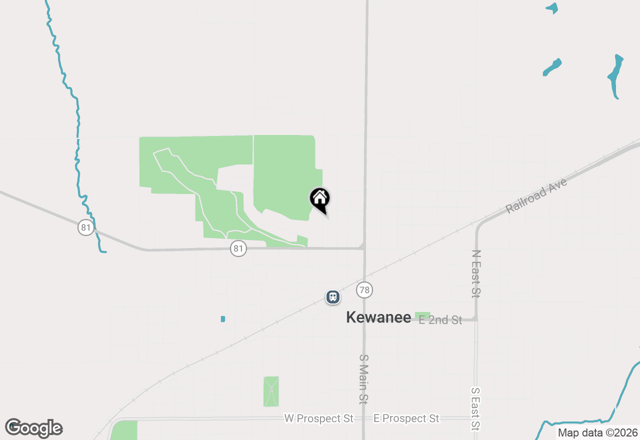 Map of 725 Madison Avenue, Kewanee, IL 61443