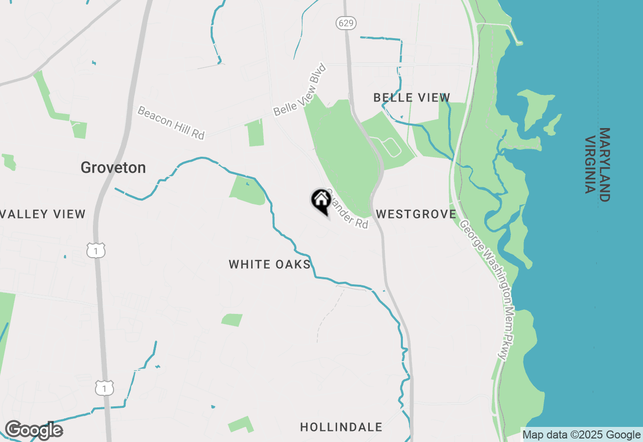 Map of 1933 Rollins Drive, Alexandria, VA 22307