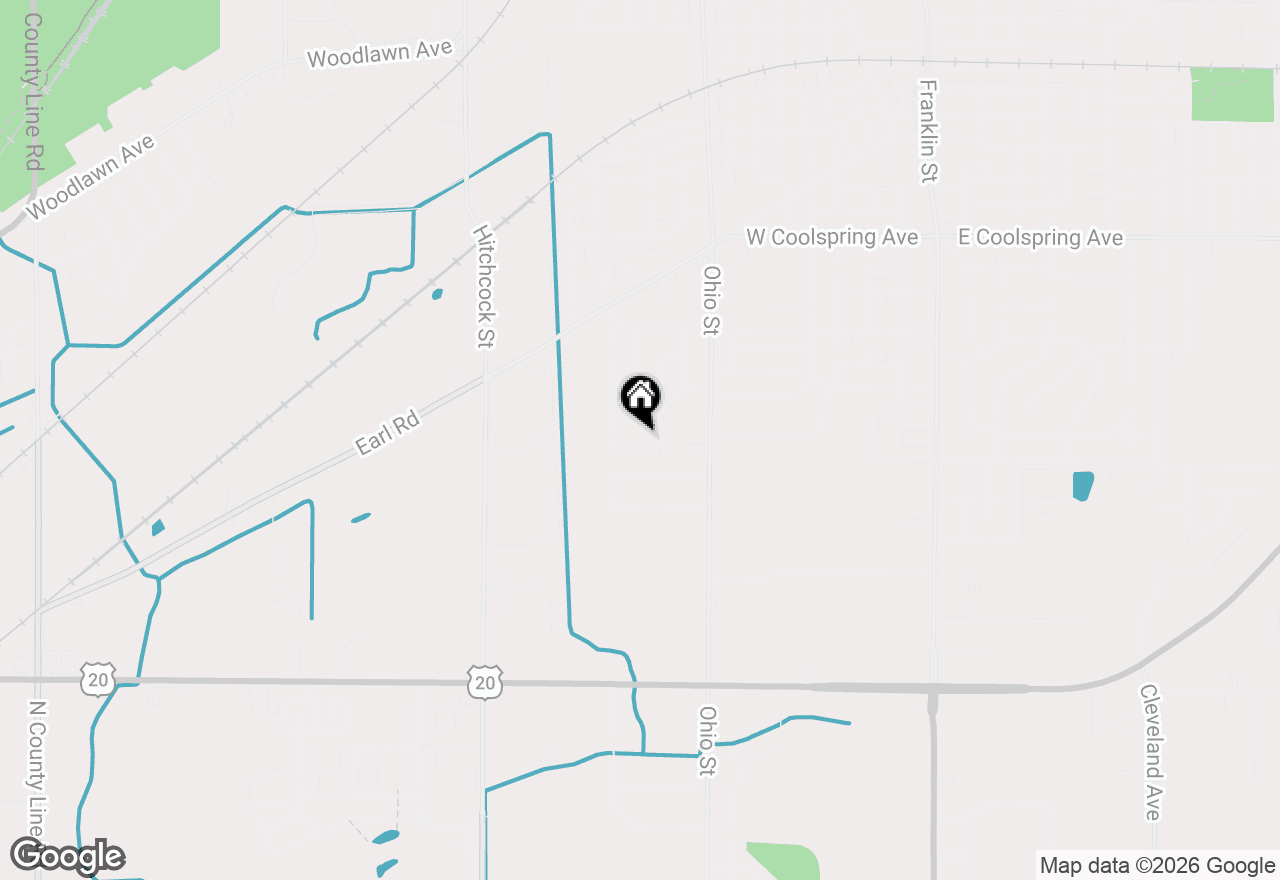 Map of 1022 Georgetown Road, Michigan City, IN 46360